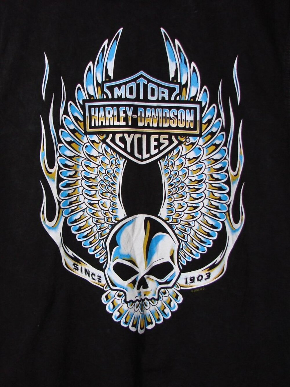 Harley Davidson Motorcyles Muscle Tank Top Sleeveless Texas Skull Wings XL 2XL - Picture 6 of 16